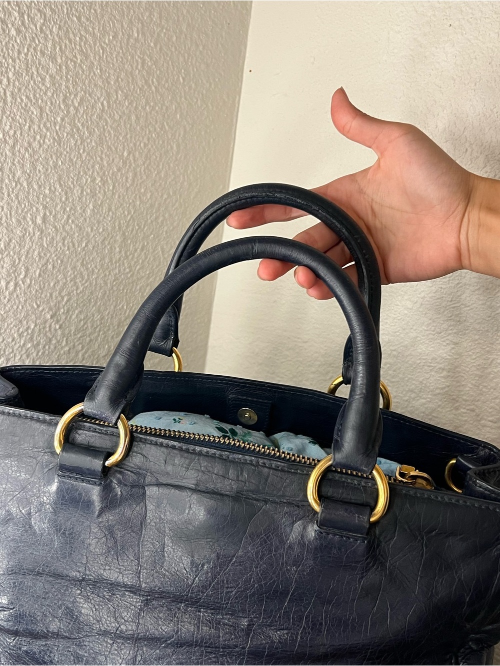 Prada Vitello satchel Galleria style bag - Picture 8 of 12
